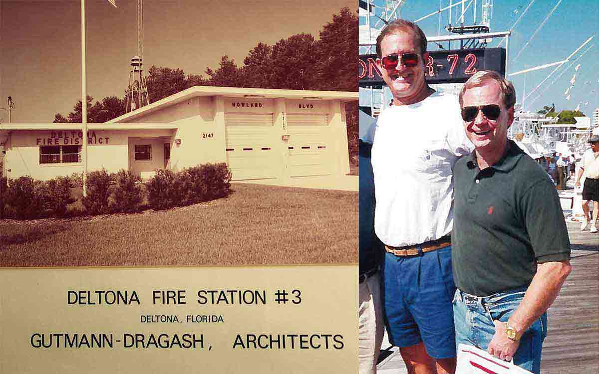 Deltona Fire Station and Lance Sr. and Joe at a Boat Show